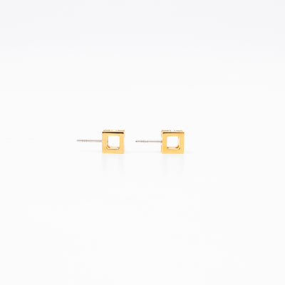 Cage d'H Earrings Red Gold