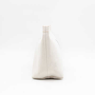 Necessaire Organizer Pouch Beige Canvas