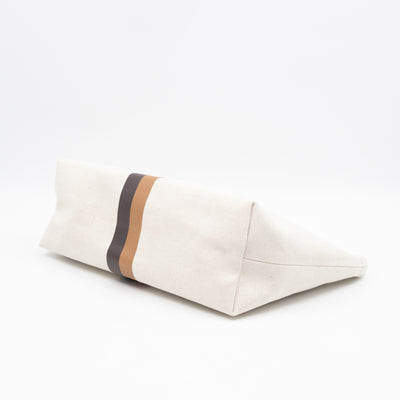 Necessaire Organizer Pouch Beige Canvas
