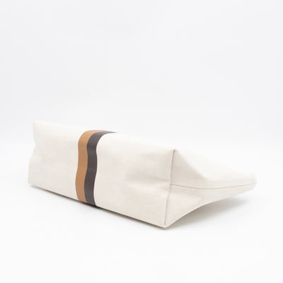 Necessaire Organizer Pouch Beige Canvas