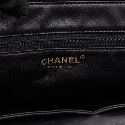 Sparkle Winter Tote Dark Green Mouton Leather