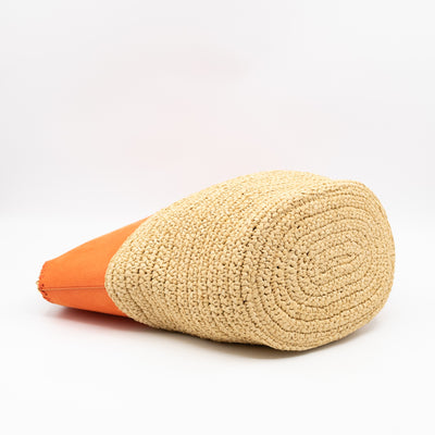 Falabella Raffia Large Tote Orange