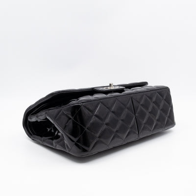 Classic Double Flap Jumbo Black Patent Leather
