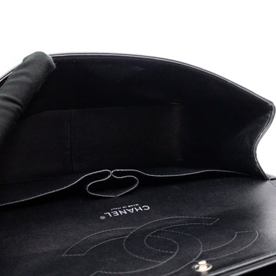 Classic Double Flap Jumbo Black Patent Leather