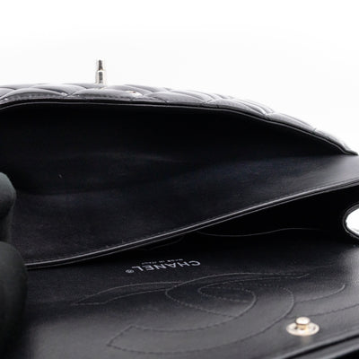 Classic Double Flap Jumbo Black Patent Leather