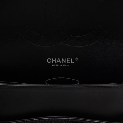 Classic Double Flap Jumbo Black Patent Leather