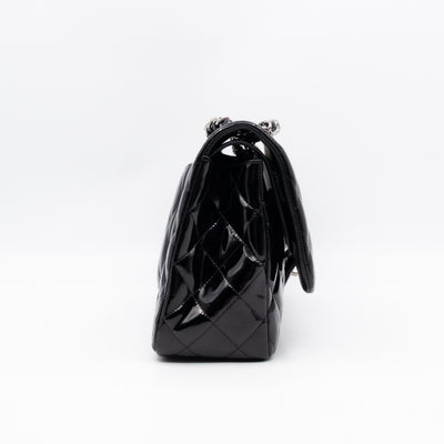 Classic Double Flap Jumbo Black Patent Leather