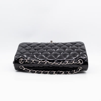 Classic Double Flap Jumbo Black Patent Leather