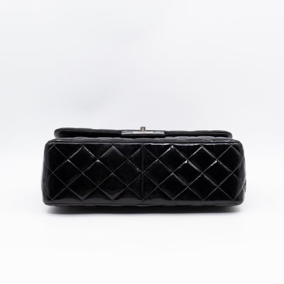 Classic Double Flap Jumbo Black Patent Leather