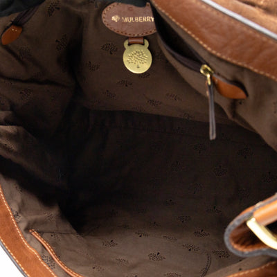 Oversized Alexa Brown Leather