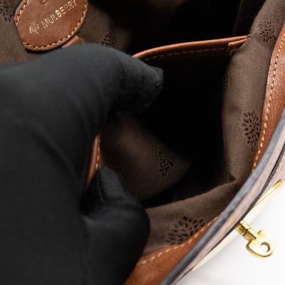 Oversized Alexa Brown Leather
