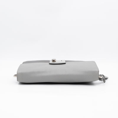 Sound Lock Shoulder Bag Marmo Soft Saffiano Leather