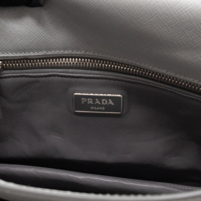 Sound Lock Shoulder Bag Marmo Soft Saffiano Leather
