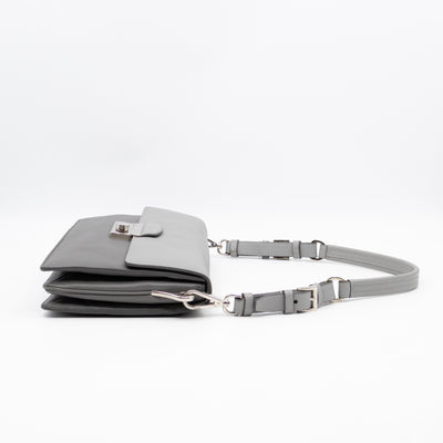 Sound Lock Shoulder Bag Marmo Soft Saffiano Leather