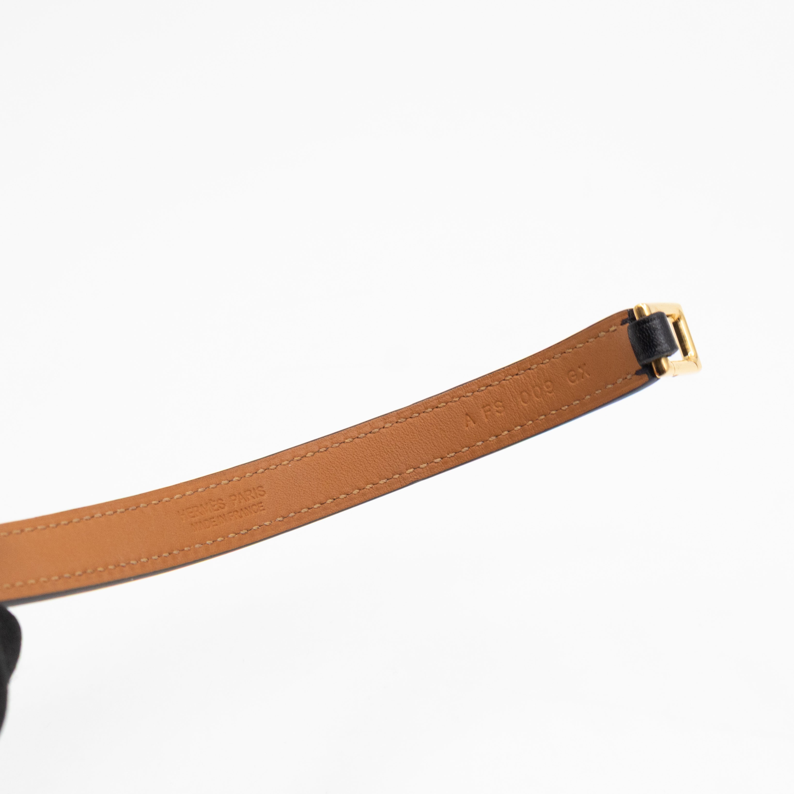 Rivale Double Tour Bracelet Black Leather
