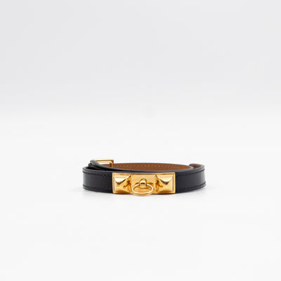 Rivale Double Tour Bracelet Black Leather