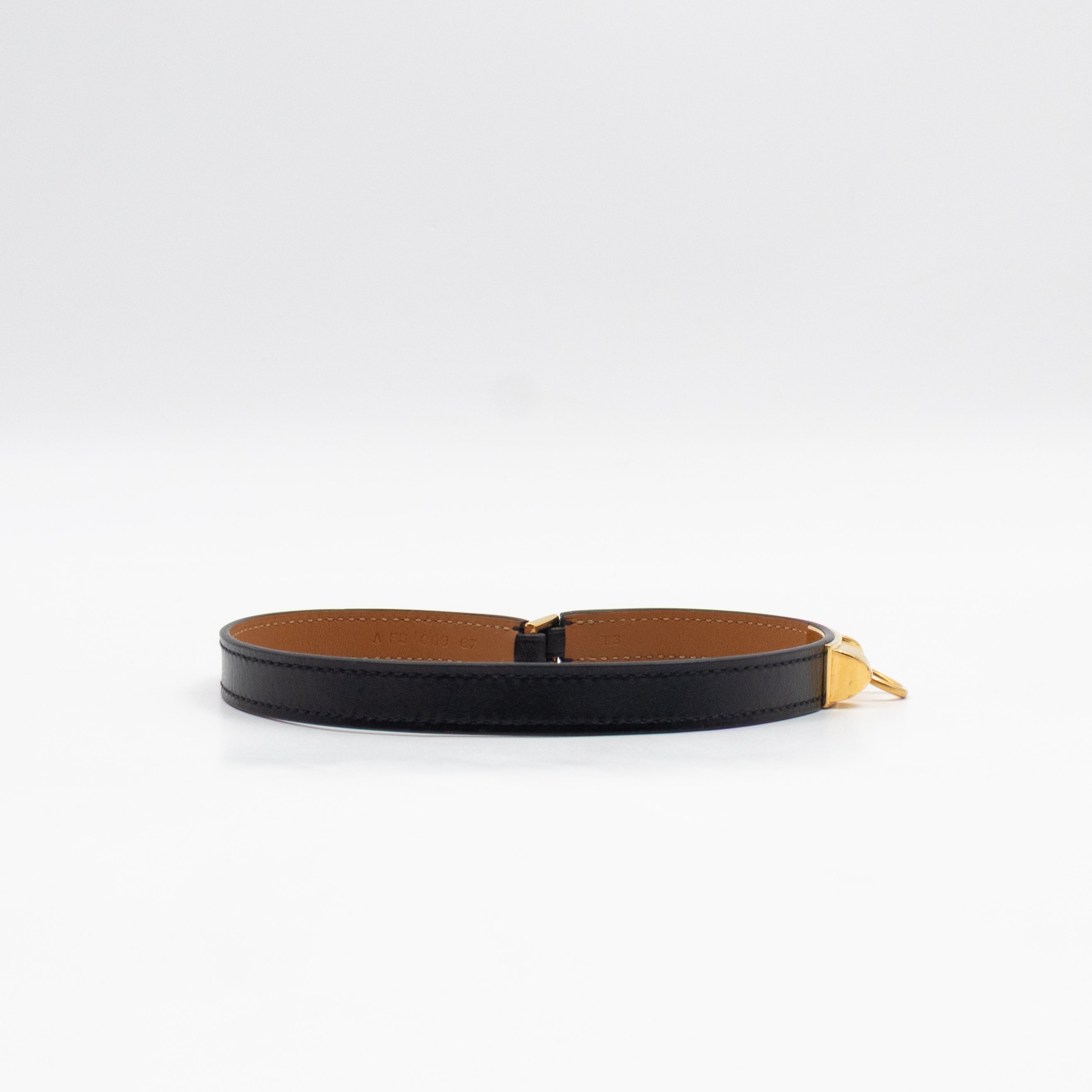 Rivale Double Tour Bracelet Black Leather