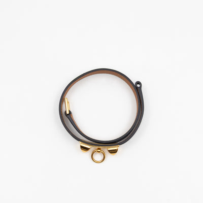 Rivale Double Tour Bracelet Black Leather