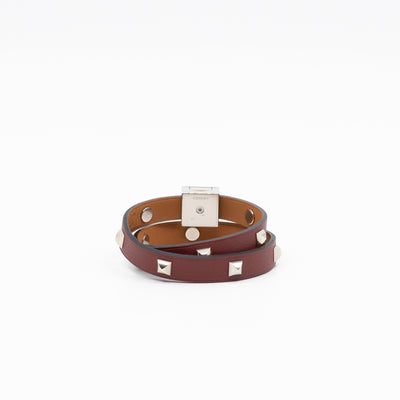 Medor Infini Cloute Double Tour Bracelet Bordeaux Leather