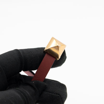 Medor Infini Double Tour Bracelet Bordeaux Leather