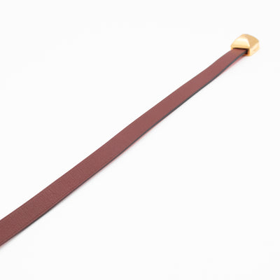 Medor Infini Double Tour Bracelet Bordeaux Leather