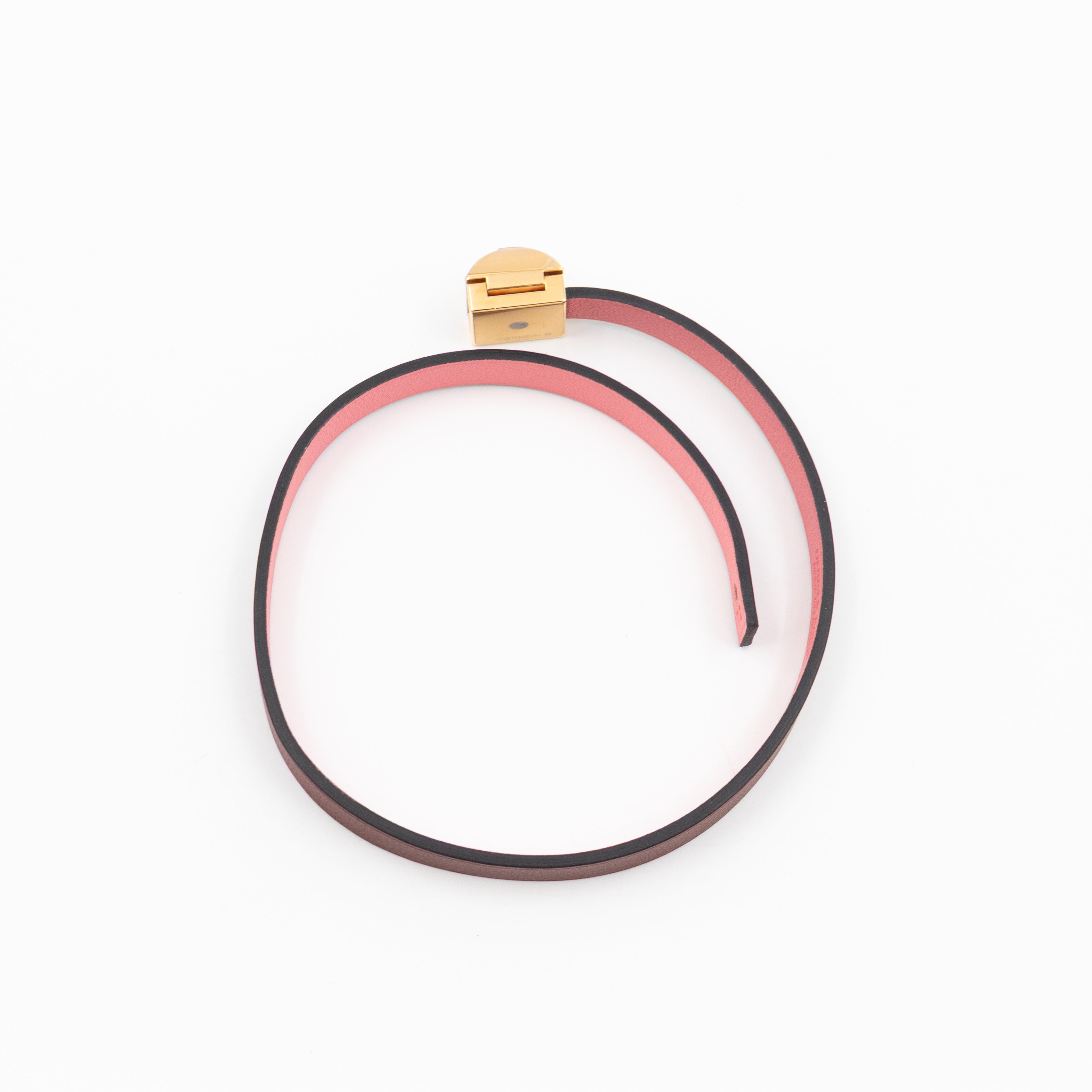 Medor Infini Double Tour Bracelet Bordeaux Leather