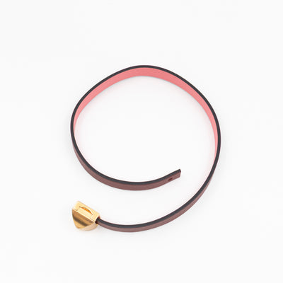 Medor Infini Double Tour Bracelet Bordeaux Leather