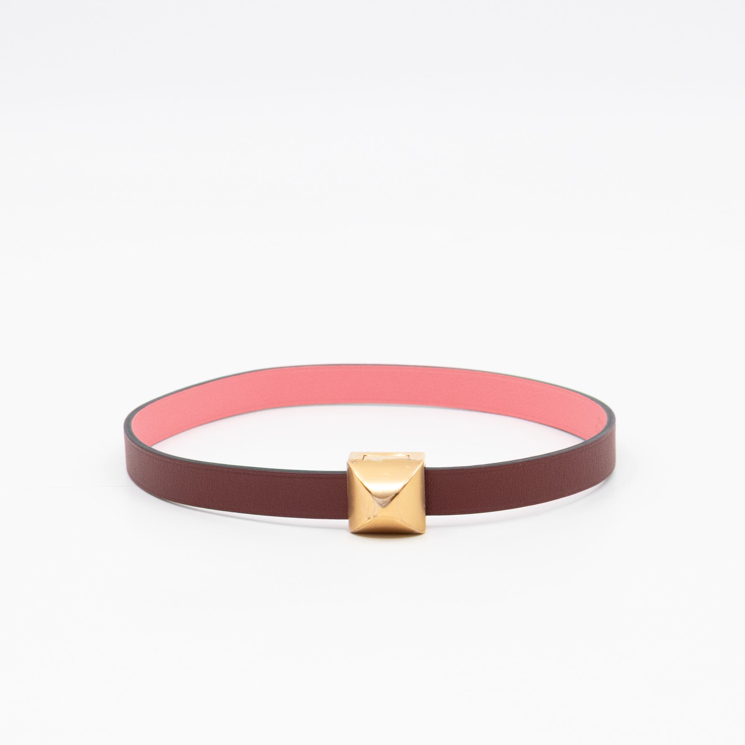 Medor Infini Double Tour Bracelet Bordeaux Leather
