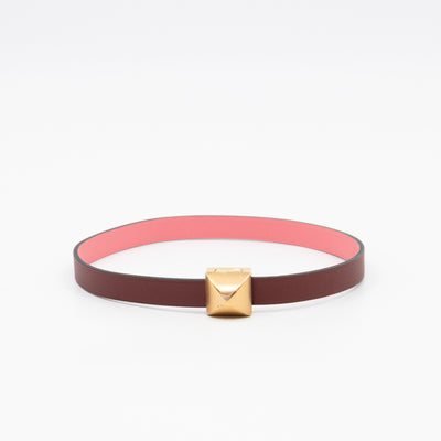 Medor Infini Double Tour Bracelet Bordeaux Leather