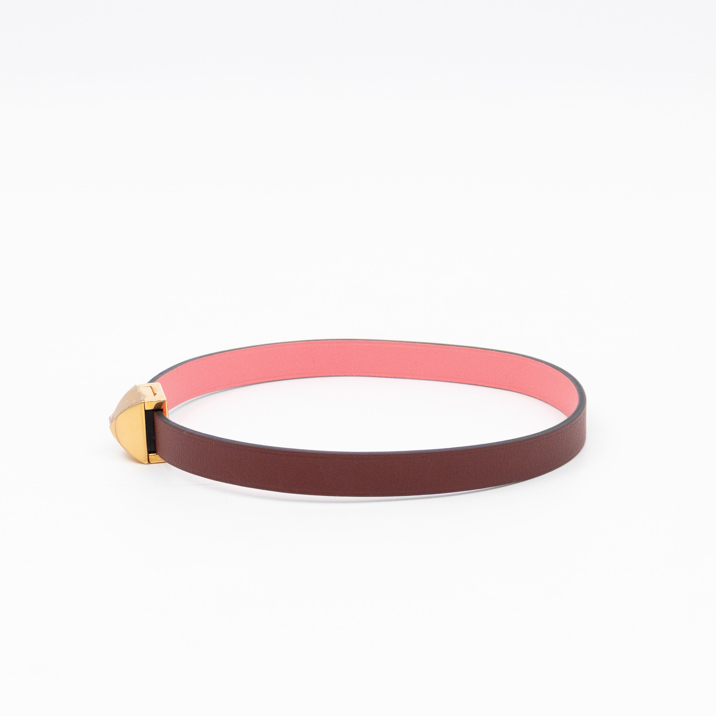 Medor Infini Double Tour Bracelet Bordeaux Leather
