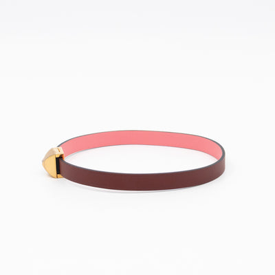 Medor Infini Double Tour Bracelet Bordeaux Leather
