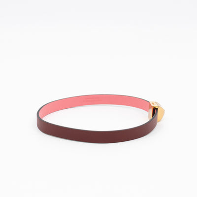Medor Infini Double Tour Bracelet Bordeaux Leather