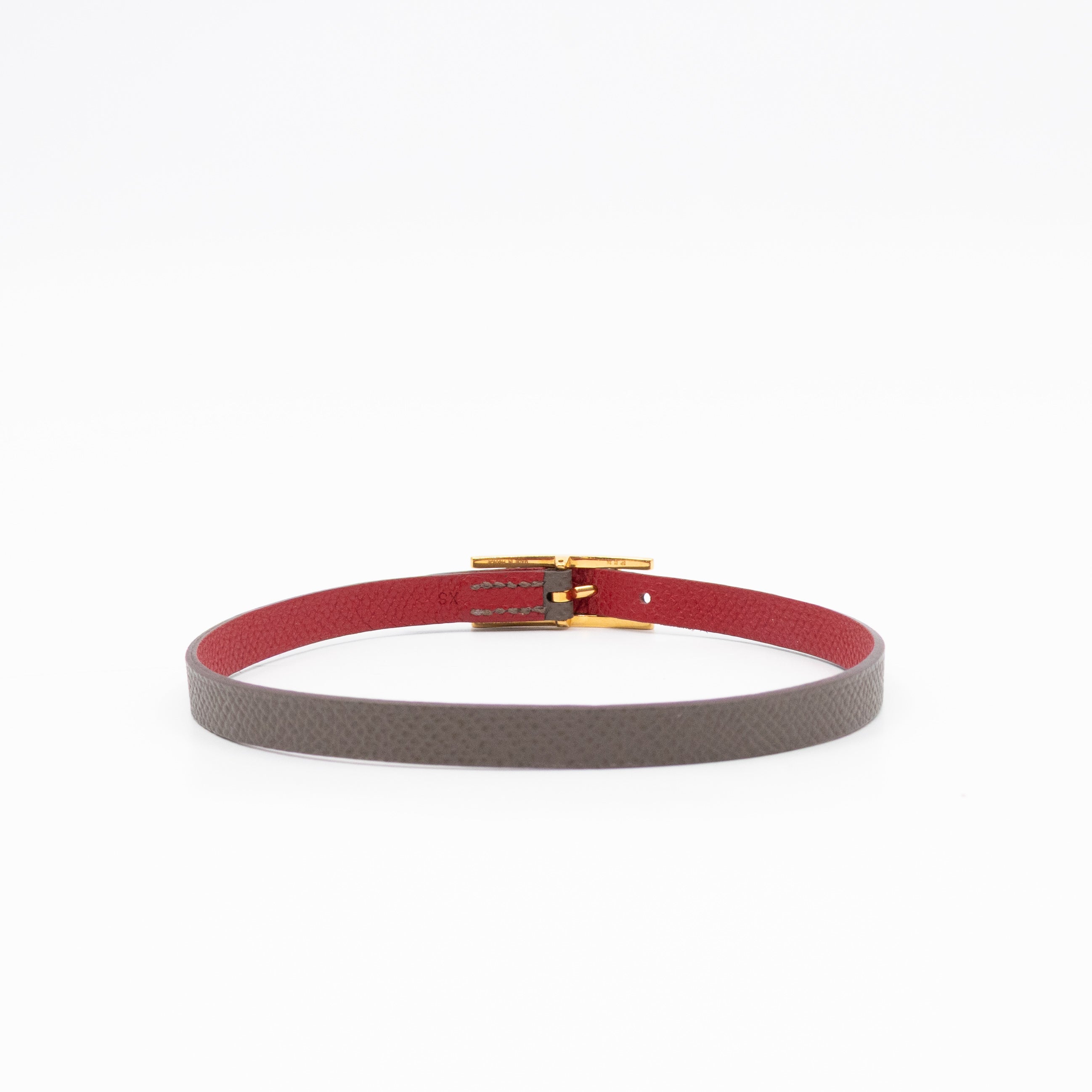 Hapi Double Tour Bracelet Etain Leather