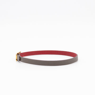 Hapi Double Tour Bracelet Etain Leather
