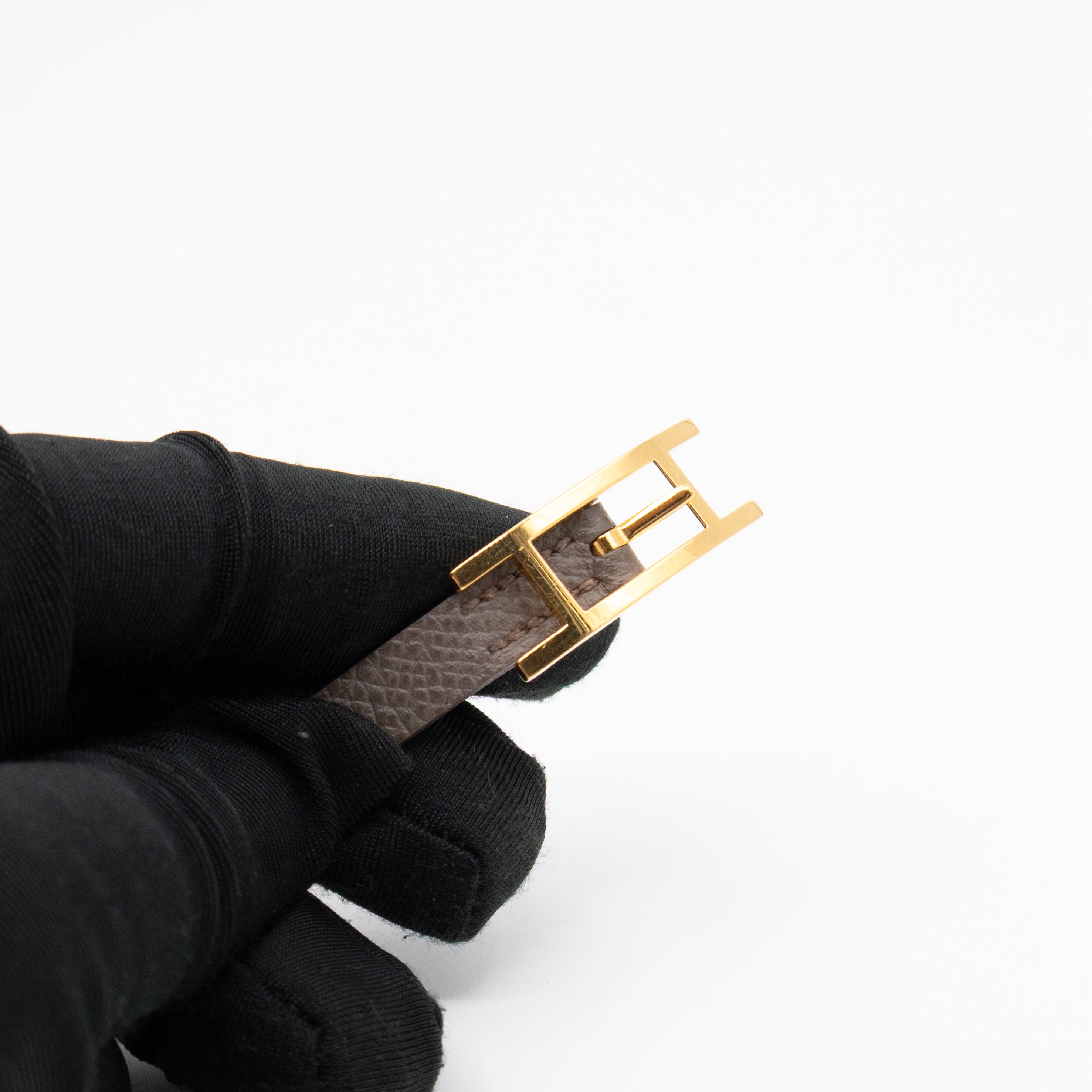 Hapi Double Tour Bracelet Etain Leather