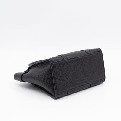 Micro Zipped Bayswater Black Leather