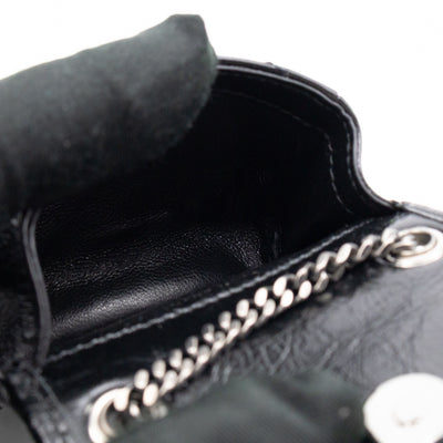 Niki Airpod Case Black Crinkled Leather