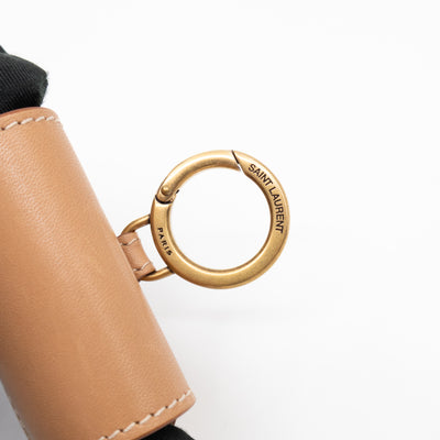 Kaia Airpods Case Brown Calfskin Leather