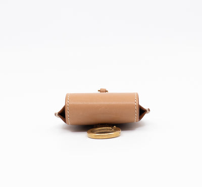 Kaia Airpods Case Brown Calfskin Leather
