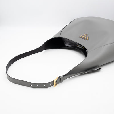 City Large Hobo Bag Ardesia Smooth Leather