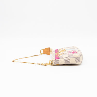 Mini Pochette Accessoires Damier Azur Summer Trunks Puerto Banus