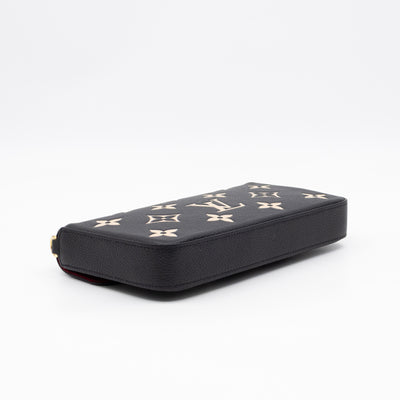 Pochette Felicie Monogram Empreinte Bicolor Black & Beige