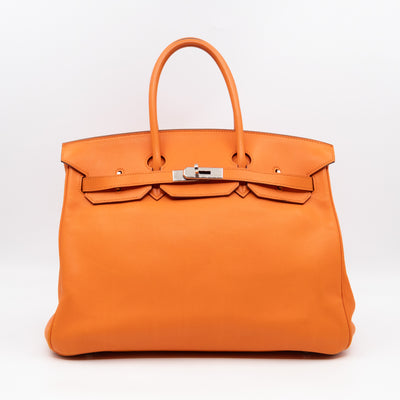 Birkin 35 Hermès Orange Swift Leather