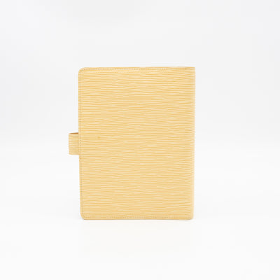 Medium Ring Agenda Cover Vanilla Epi Leather