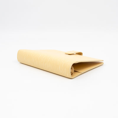 Medium Ring Agenda Cover Vanilla Epi Leather