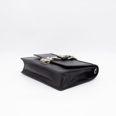 Elektra Studded Small Crossbody Bag Black Leather