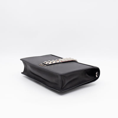 Elektra Studded Small Crossbody Bag Black Leather