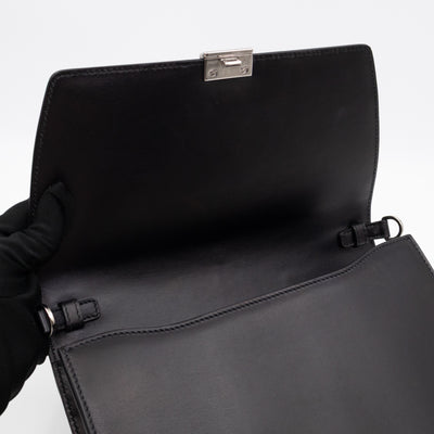 Elektra Studded Small Crossbody Bag Black Leather