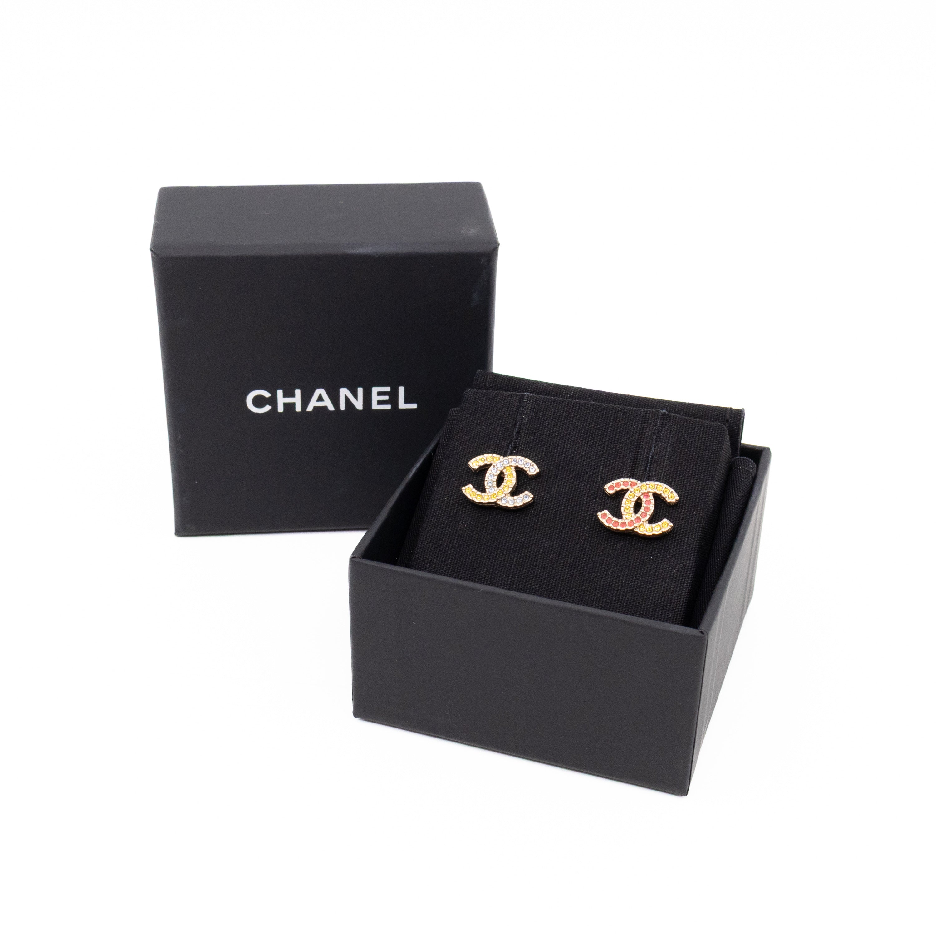 CC Crystal Earrings Gold