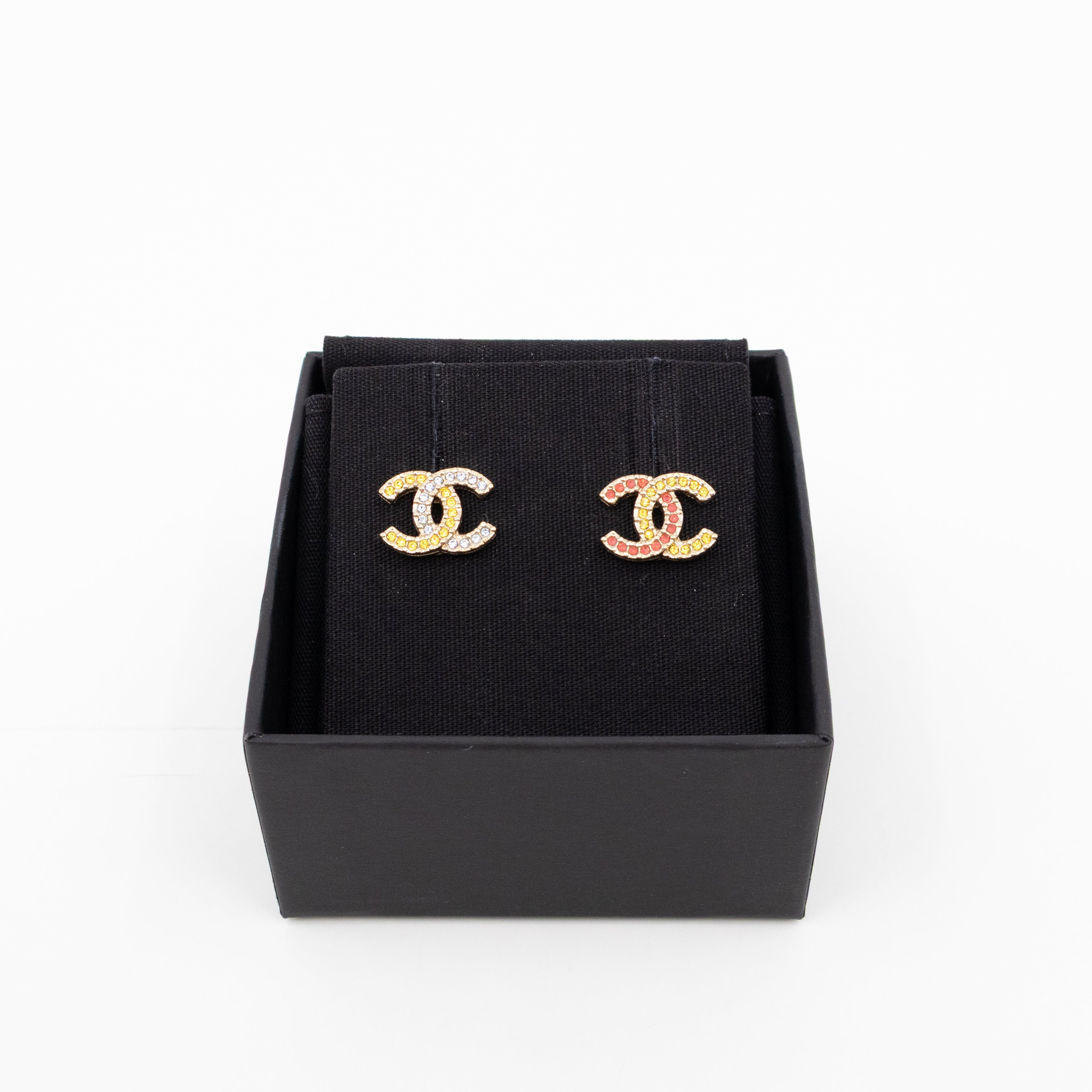 CC Crystal Earrings Gold